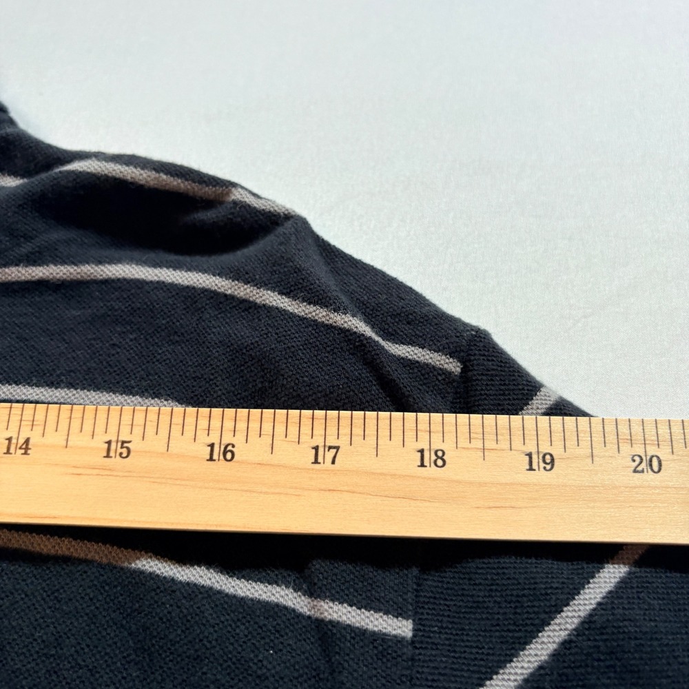 Angelo Litrico Polo Shirt Mens XL Navy Blue Striped Cotton Short Sleeve Casual - Picture 6 of 8